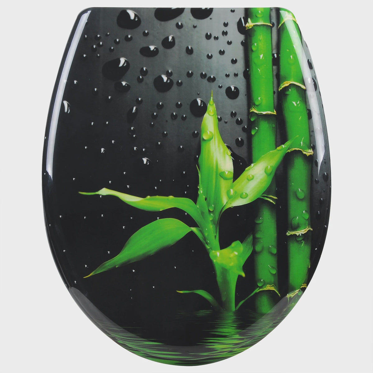 Luxe Toiletzitting met Soft-Close – Universeel, PP Materiaal, Zwart met Gouden Marmerprint