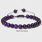 Blauwe Tijgeroog Kralen Armband 6MM - Natuursteen Meditatie Sieraden