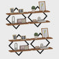 Set van 2 of 4 Houten Drijvende Wandplanken - Stijlvolle Opbergoplossingen voor Woonkamer, Keuken & Badkamer