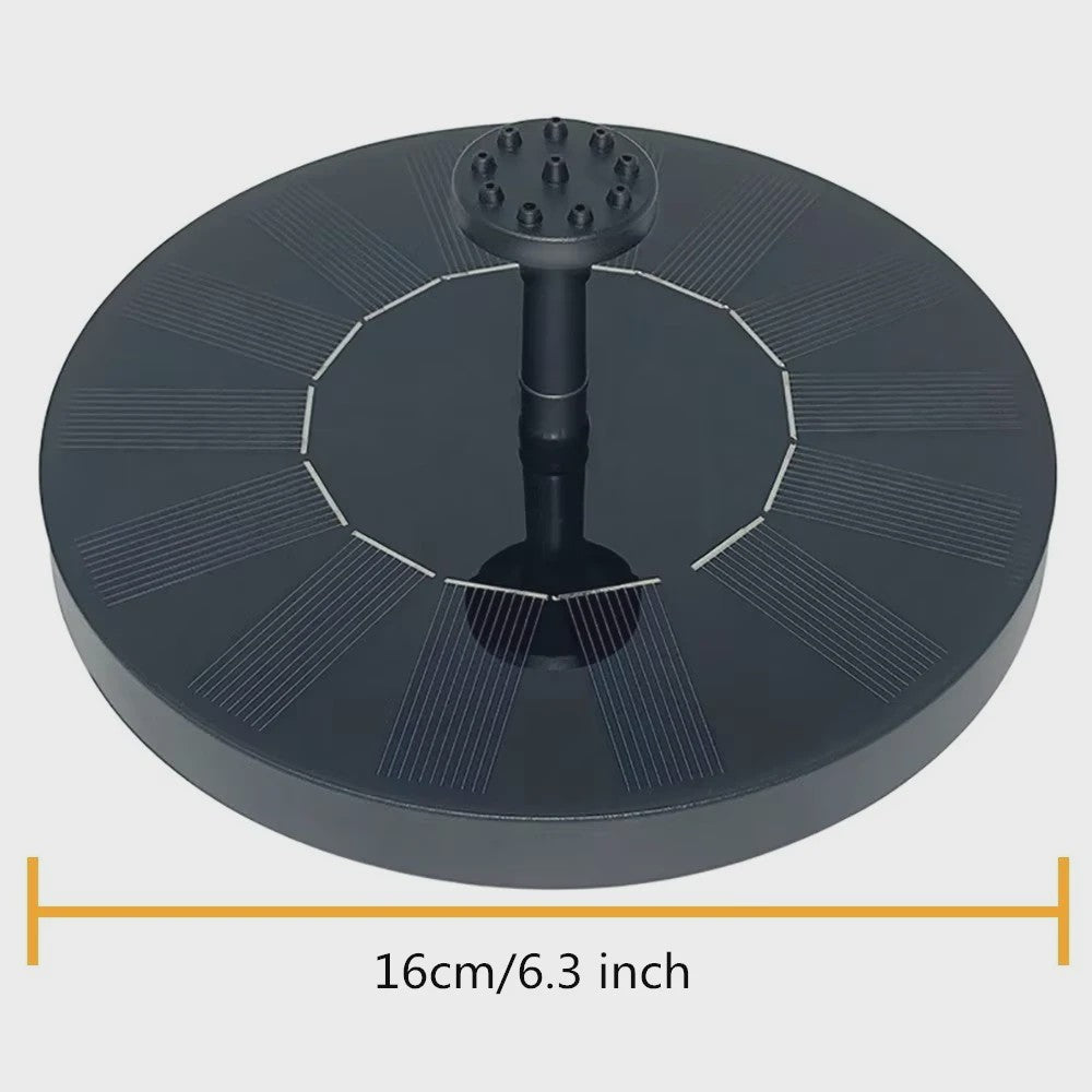 Drijvende Mini Solar Waterfontein voor Tuin, Vijver & Vogelbad - Op Zonne-energie
