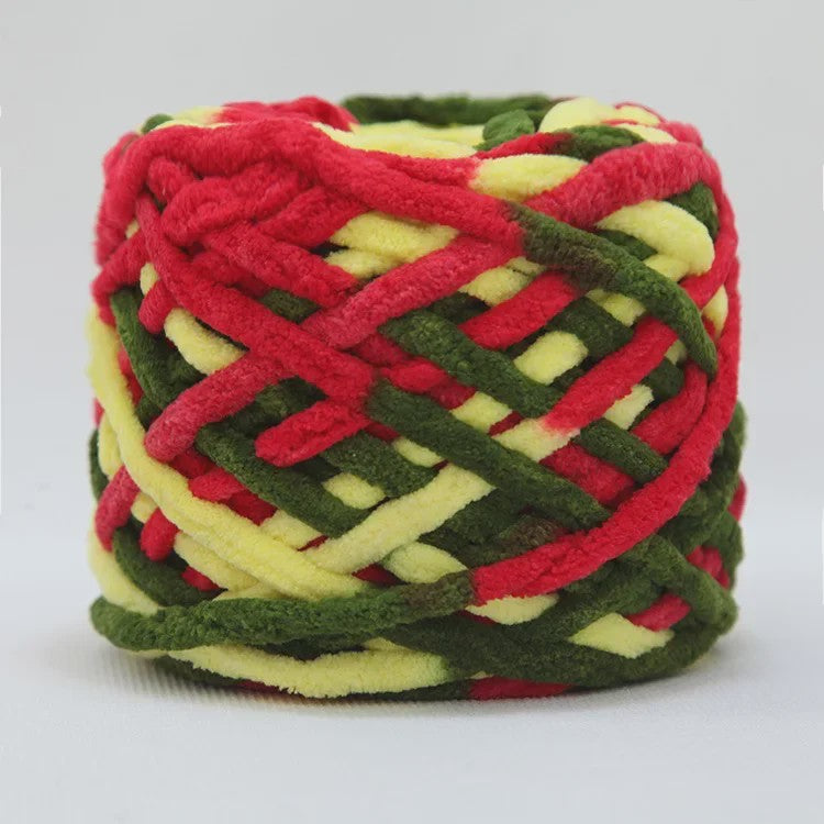 Chenille Garen 100g/bol - Super Zacht Dik Wol Garen voor Handbreien, DIY Sjaals & Projecten