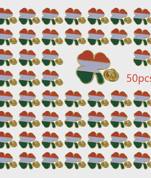 Ierse Klavertje Vier Speldjes - St. Patrick's Day - 5, 10, 50 of 100 Stuks