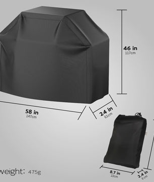Waterdichte Grillhoes Zwart - Heavy Duty BBQ Cover voor Diverse Maten