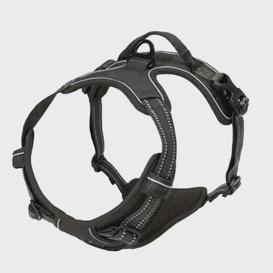Verstelbaar Anti-Trek Hondentuig met Borstclip & Handvat - Comfortabel & Reflecterend