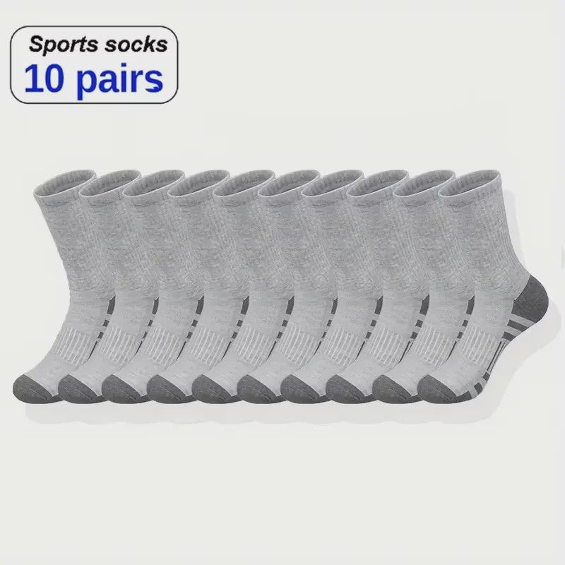 Heren Sportsokken 6/12 Paar - Ademend Mesh, Casual Korte Sokken voor Elk Seizoen