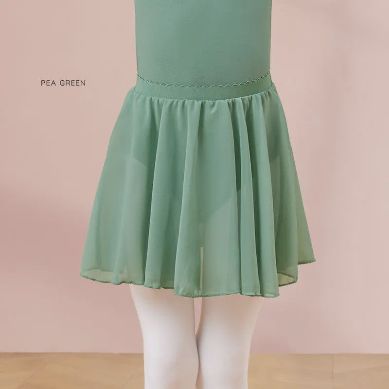 18 Colours Ballet Skirt Girls Toddler Kids Dance Chiffon Skirt Elastic Waist Short Dance Skirt for Girls Tutu Skirt for Ballet