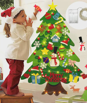 DIY Vilt Kerstboom Decoratie met Ornamenten - Feestelijk & Creatief voor Kinderen