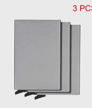 RFID Kaarthouder Portemonnee - Slank Metalen Pop-Up Wallet voor Heren & Dames