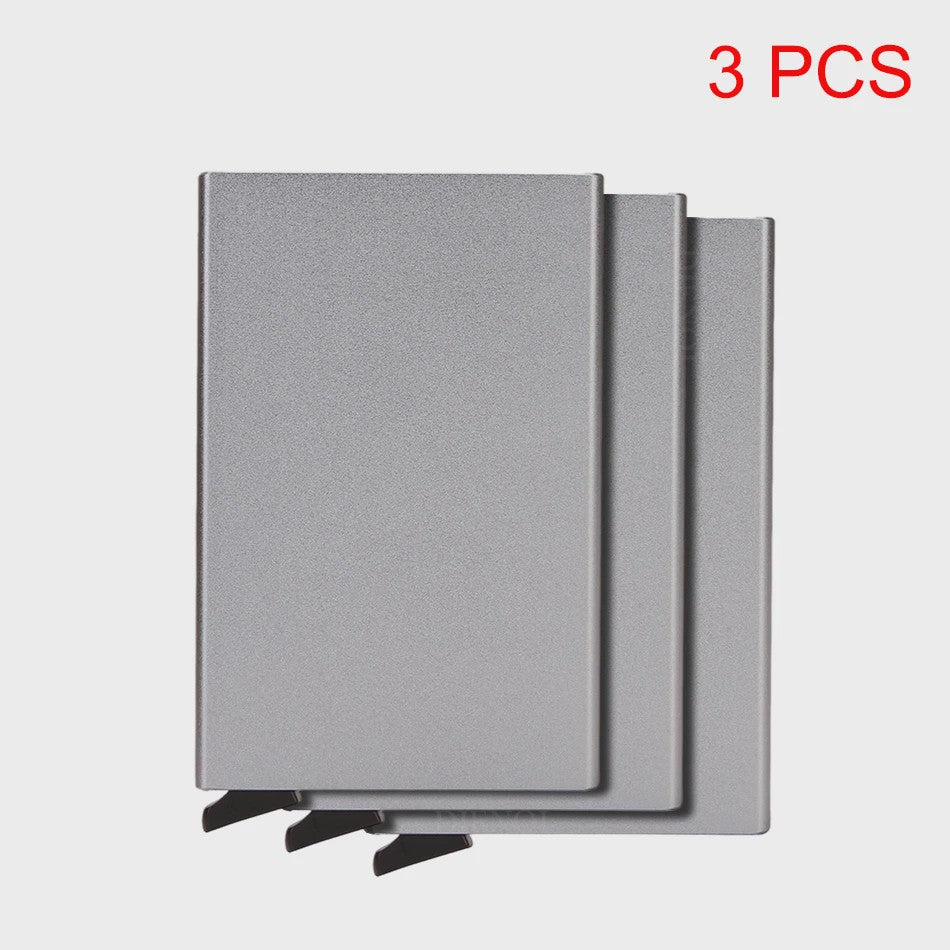RFID Kaarthouder Portemonnee - Slank Metalen Pop-Up Wallet voor Heren & Dames