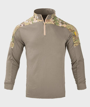 Tactisch Outdoor Shirt met Halve Rits en Ademende Stof - Militair & Jacht