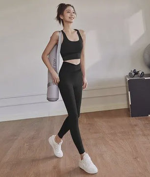 Dames Yogaset: Sportieve Legging & Sport BH Set voor Fitness en Workout