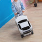 Vrolijke Kinder Koffer op Wielen - Cartoon Auto Design - Lichtgewicht Trolley voor Kinderen (2-10 jaar)