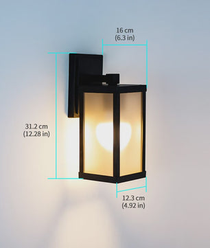 Moderne Zwarte Aluminium Buitenlamp IP55 Waterdicht - Wandlamp voor Tuin, Garage & Entree