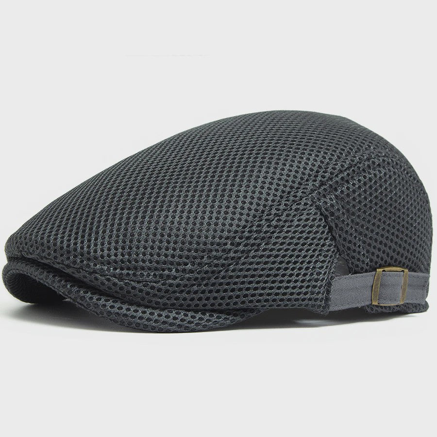 Ademende Mesh Pet - Vintage Flat Cap / Newsboy Cap voor Dames en Heren