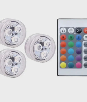 Waterdichte Onderwater LED Verlichting RGB met Afstandsbediening - Kleurveranderend, Batterijgevoed