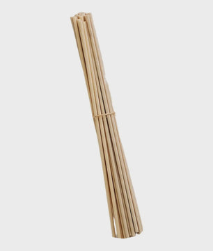 100 Stuks Rietstokjes voor Diffusers - 3mm x 20cm - Zwart, Wit & Naturel