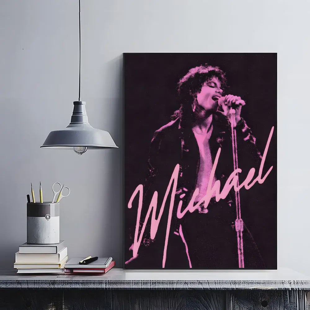 Iconische Michael Jackson Poster - Retro Muziek Kunst Decoratie