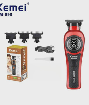 Kemei KM-999 Professionele Draadloze Trimmer met Digitaal Display