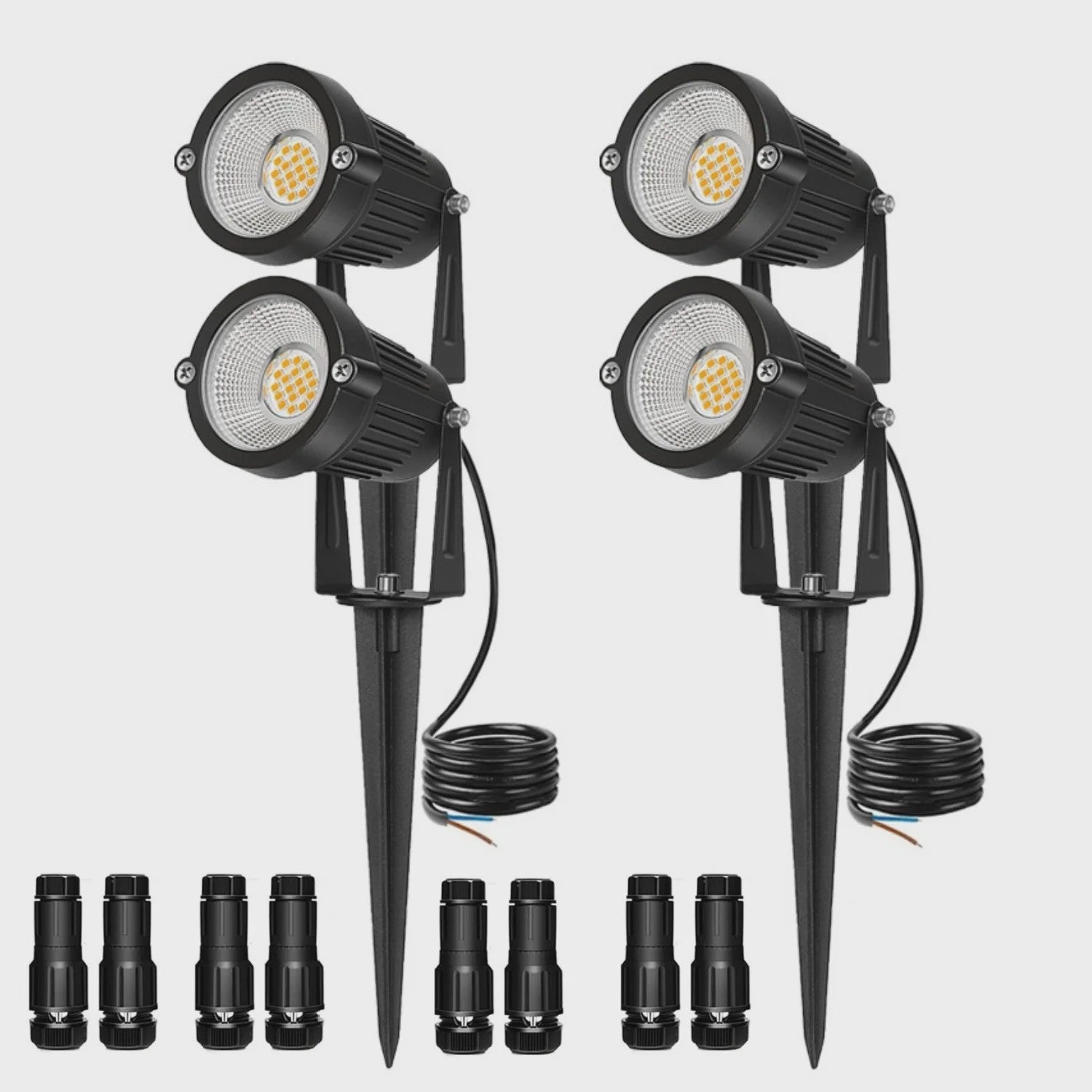 Waterdichte LED Tuinspot 7W Warm Wit met Grondspies - IP65 Buitenverlichting