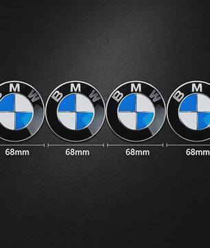 4x BMW Velgdopjes 56mm/68mm - 50th Anniversary Editie