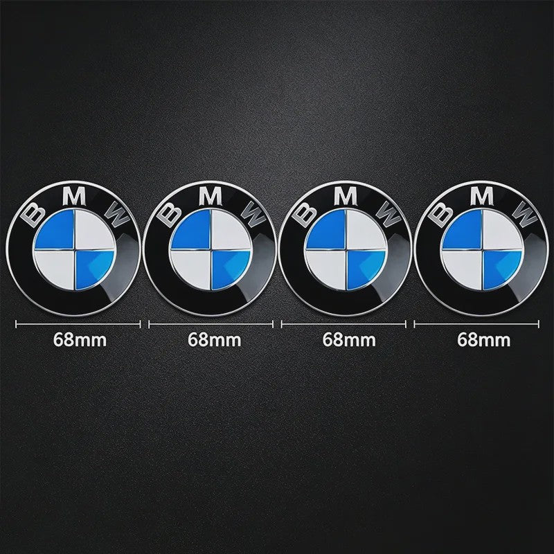 4x BMW Velgdopjes 56mm/68mm - 50th Anniversary Editie