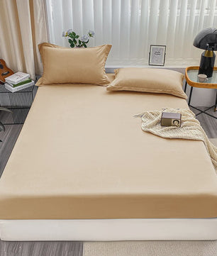 Hoeslaken met Elastische Band - Effen Kleur, Antislip & Verstelbaar voor Alle Bedden