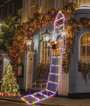 Kerstman Klimladder LED Verlichting - 1.5/3M - USB Plug - 8 Modi