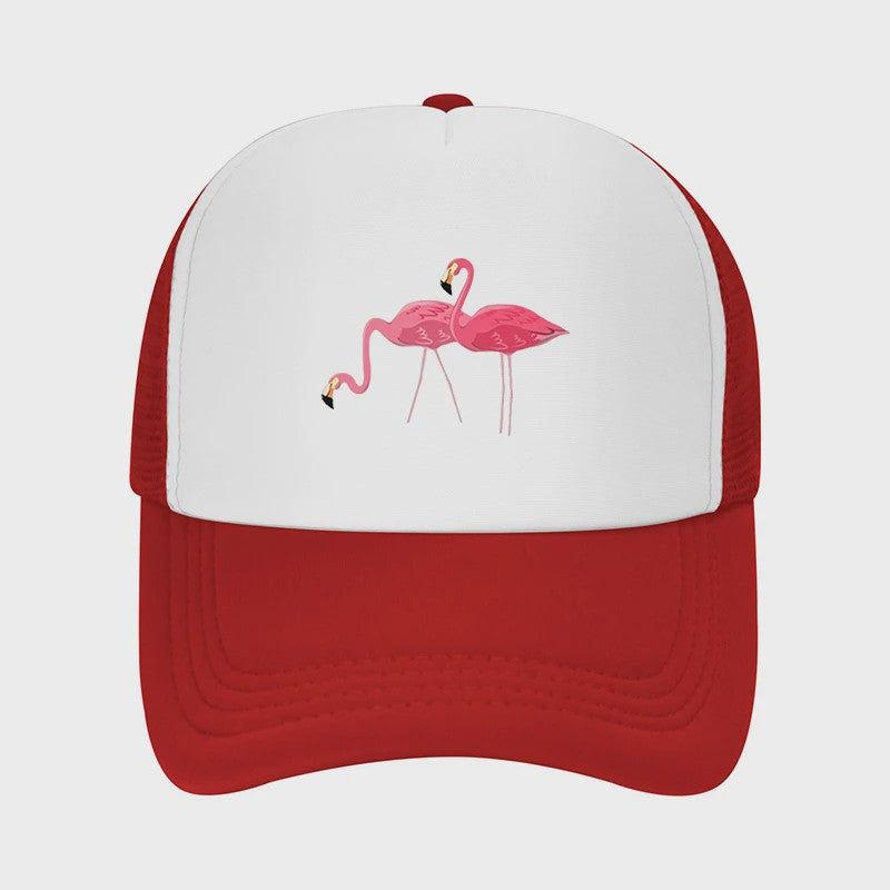 Unisex Petten met Flamingo Print - Ademend en Zonwerend