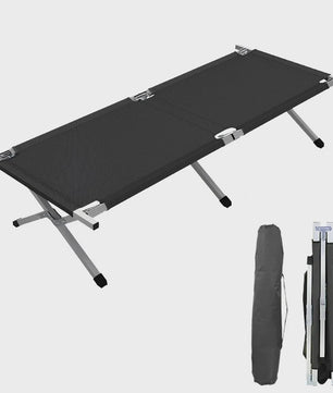 Lichtgewicht Campingbed Opvouwbaar met Stalen Frame en Opbergzak - Draagbaar & Duurzaam