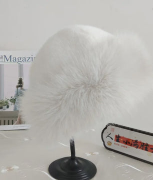 Dikke Pluche Warme Bontmuts voor Dames - Fluffy Winter Muts voor Koude Dagen