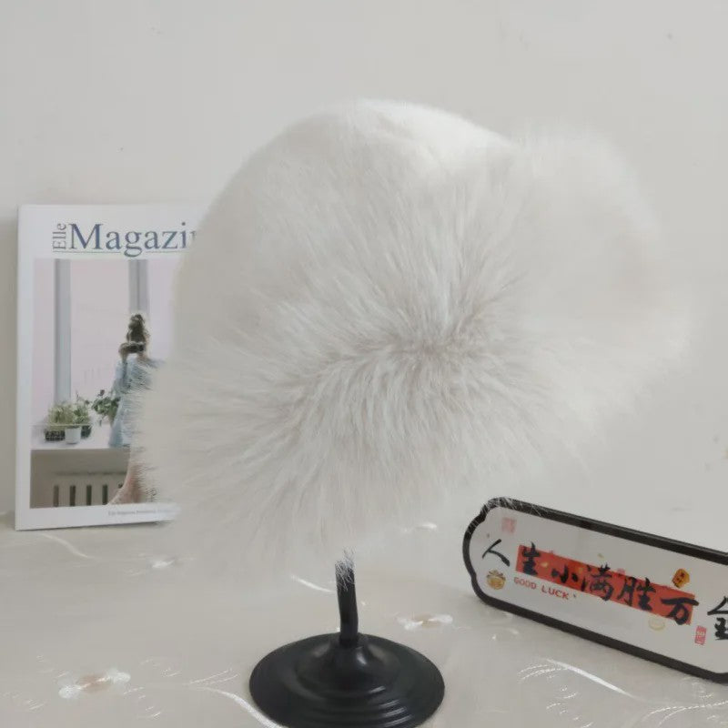 Dikke Pluche Warme Bontmuts voor Dames - Fluffy Winter Muts voor Koude Dagen