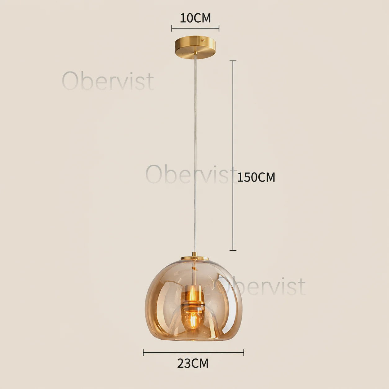 Moderne Glazen Hanglamp - Stijlvol Design voor Woonkamer, Eetkamer & Keuken