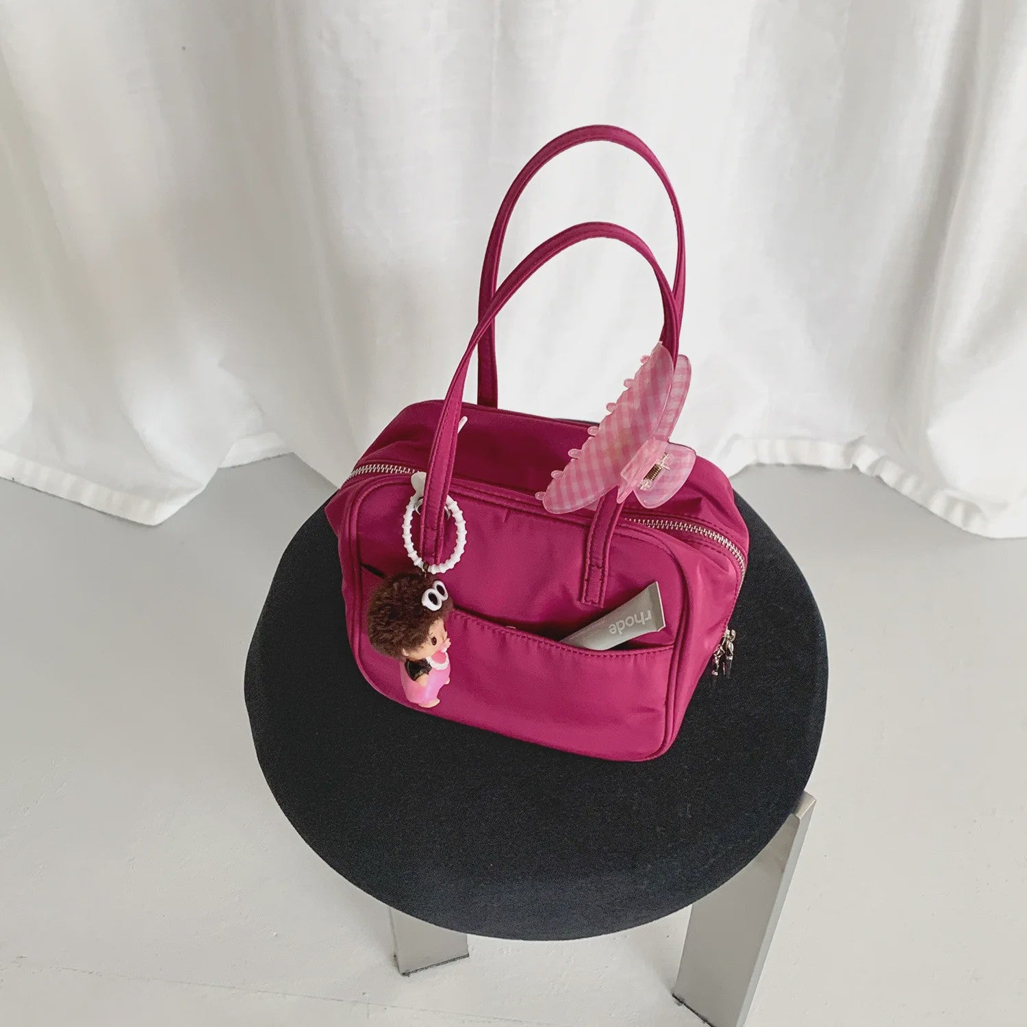 Stijlvolle Nylon Boston Bag - Lichtgewicht Schoudertas & Crossbody Tas voor Dames
