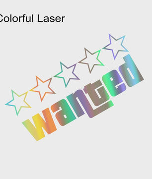 Wanted Vinyl Sticker Set - GTA Stijl Decals voor Auto, Motor & Laptop