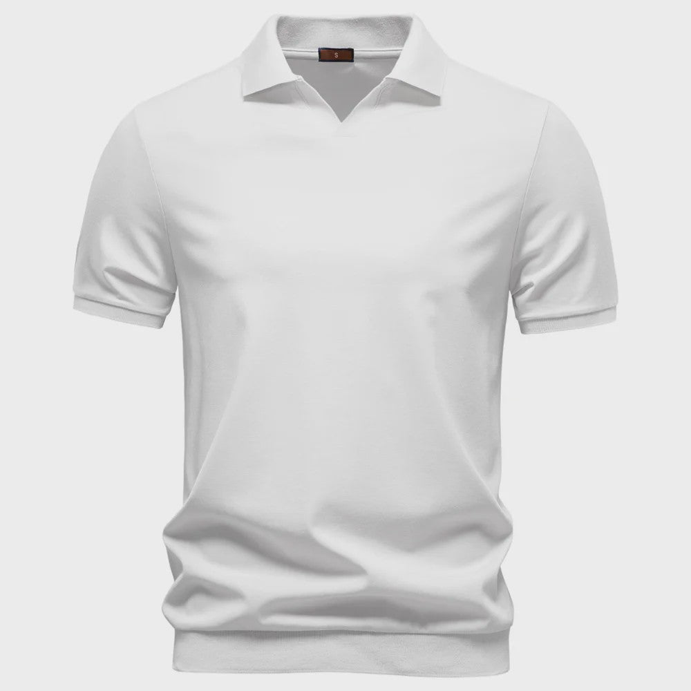 AIOPESON Heren Polo Shirt - Ademend, Zijdezacht & Stijlvol 'Old Money' Design