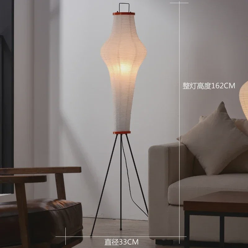 Akari Japanse Design Vloerlamp - Rijstpapier LED Lamp voor Sfeervolle Verlichting