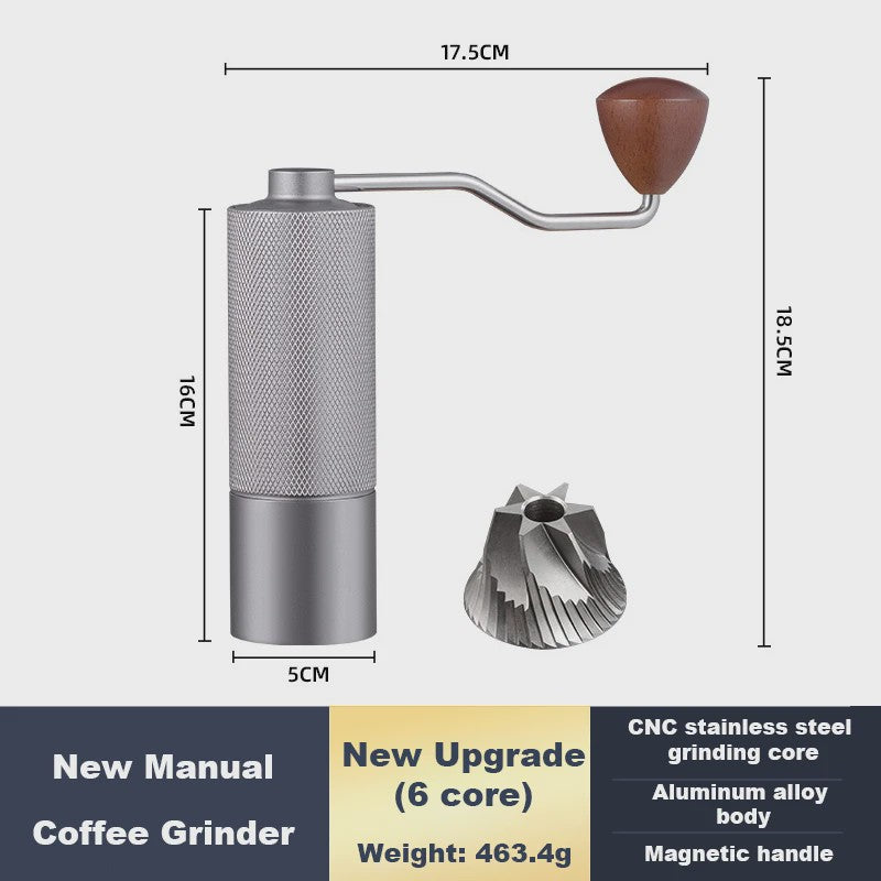 Handmatige Koffiemolen RVS Conische Braam - Verstelbaar & Draagbaar