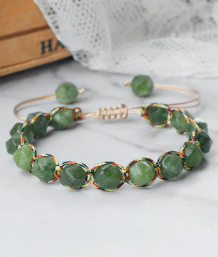Unieke Kralen Armband - Natuurlijke Tijgeroog, Amethist & Rozenkwarts - Verstelbaar