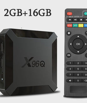 X96Q Android 10 Smart TV Box 4K Media Player - 2GB RAM, 16GB Opslag