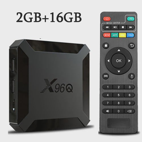 X96Q Android 10 Smart TV Box 4K Media Player - 2GB RAM, 16GB Opslag