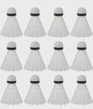 Nylon Badmintonshuttles - Set van 12 - Duurzaam & Stabiel voor Training