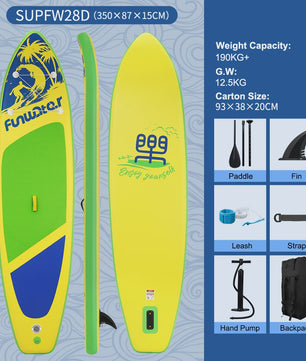 Opblaasbaar SUP Board 320-350cm met Complete Accessoireset - Ideaal voor Volwassenen
