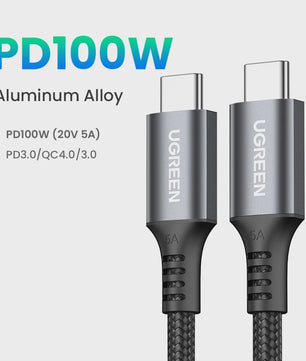 UGREEN 100W USB-C naar USB-C Kabel met E-Marker Chip - PD Fast Charging