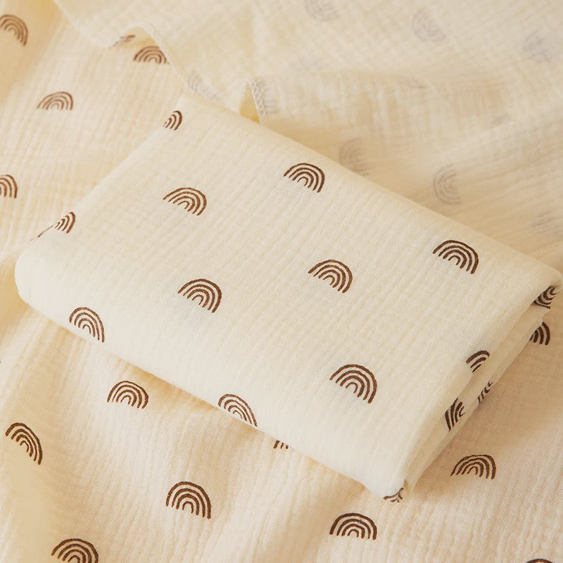 Dubbellaagse Baby Swaddle Deken - Zacht, Ademend & Multifunctioneel met Schattige Patronen