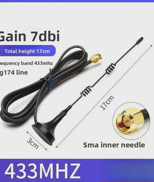 Krachtige Omnidirectionele SMA Antenne 433MHz/470MHz/315MHz met 12dBi Gain en RG174 Kabel
