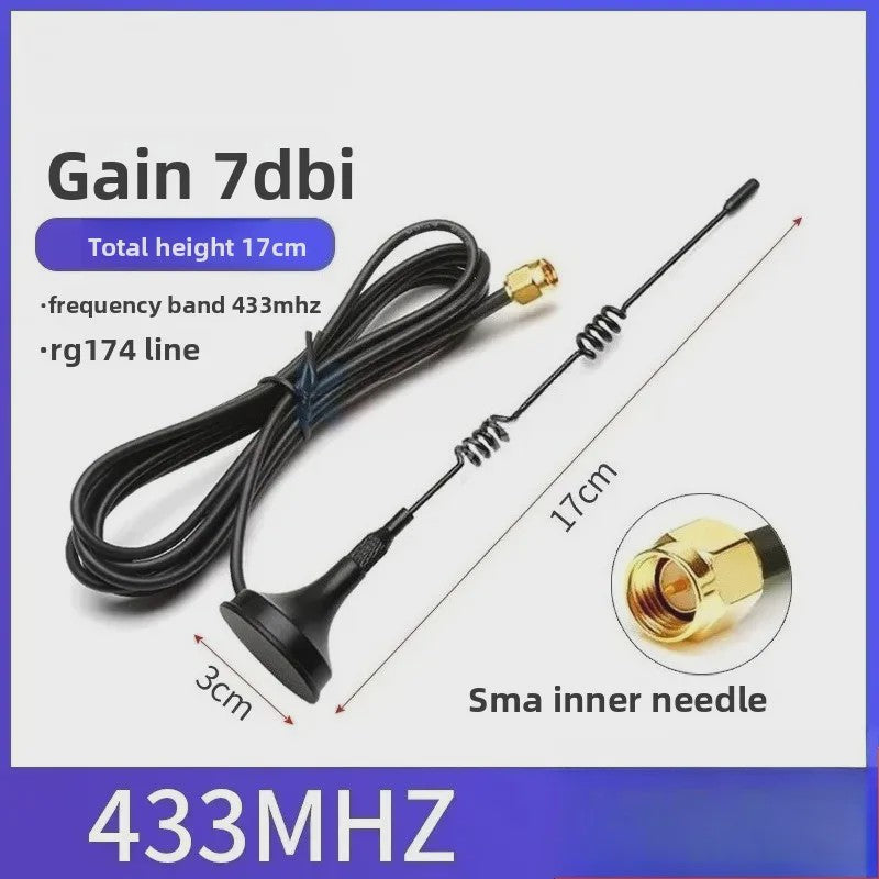 Krachtige Omnidirectionele SMA Antenne 433MHz/470MHz/315MHz met 12dBi Gain en RG174 Kabel