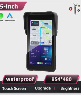 5" Smart Motorfiets Display met CarPlay, Android Auto & IP68 Waterdicht