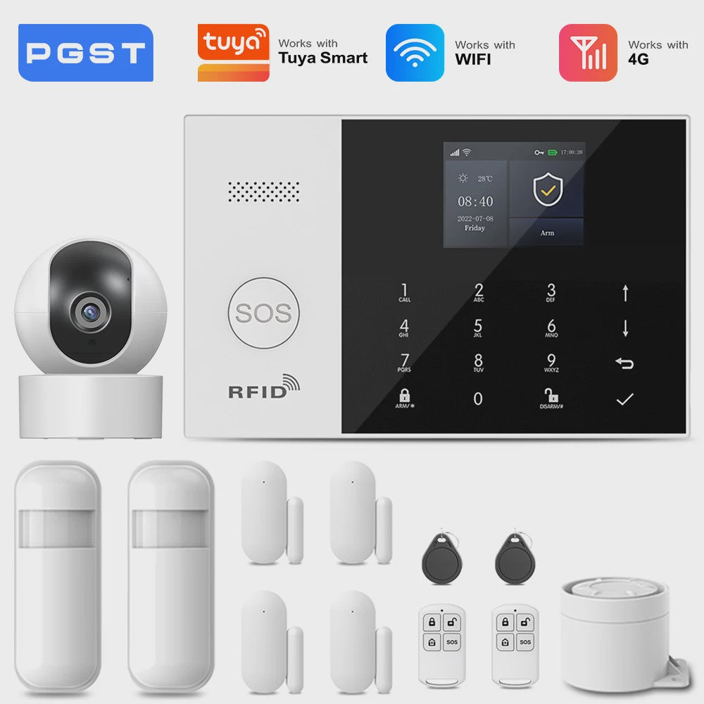 Slimme Alarmset met WiFi, GSM & Tuya Compatibiliteit - Inclusief Deursensor