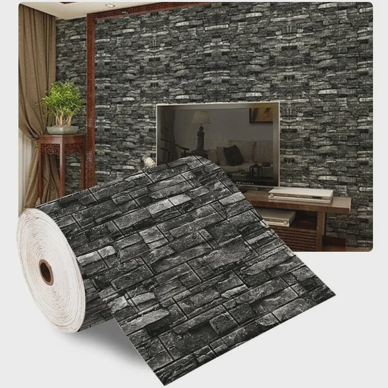 3D Baksteen Behang - Zelfklevend, Waterdicht & Makkelijk Aan te Brengen (70cm x 1m)