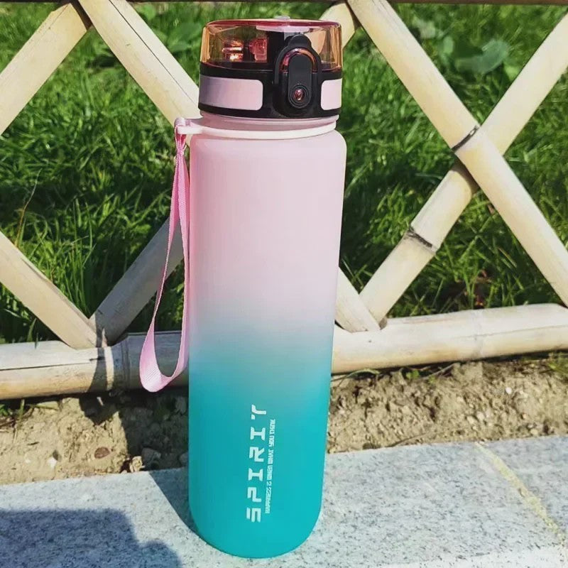 Grote Sport Waterfles 1 Liter - Draagbaar & Ideaal voor Fitness en Reizen